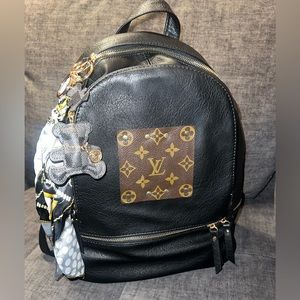 *NWOT* upcycled Louis Vuitton backpack